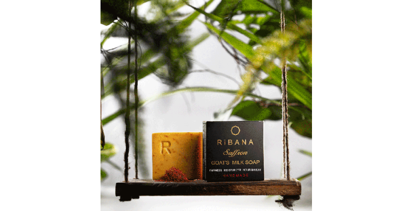 RiBANA Saffron Goat's Milk Soap - 110gm